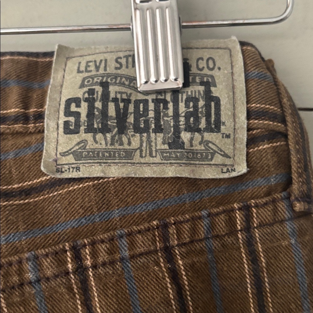 Vintage Levi’s SilverTab “Boy’s Cut” Plaid Jeans - Picture 3 of 9